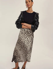 EMME MARELLA Mod. Dorema Gonna in twill di viscosa - CAMMELLO