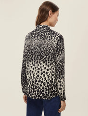 EMME MARELLA Mod. Olivia Camicia in twill stampato - NERO