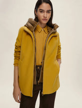 EMME MARELLA Mod. Sorriso Giaccone imbottito in panno soft - OCRA