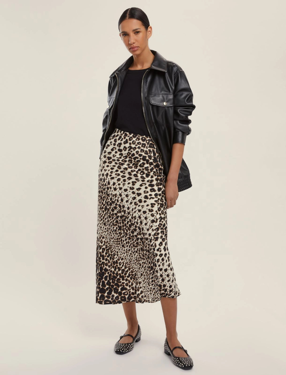 EMME MARELLA Mod. Dorema Gonna in twill di viscosa - CAMMELLO