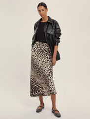 EMME MARELLA Mod. Dorema Gonna in twill di viscosa - CAMMELLO